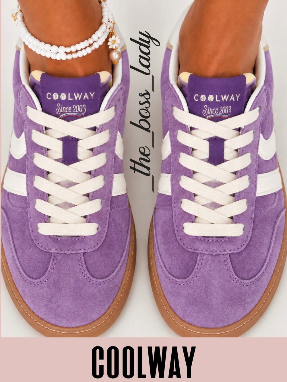 Coolway sneakers suede Duck 7.5 low top shoes casual trainers boho